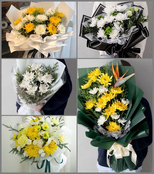 安徽滁州市明光市自来桥镇杨港村白事花束代送